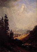 Albert Bierstadt The_Matterhorn Sweden oil painting artist